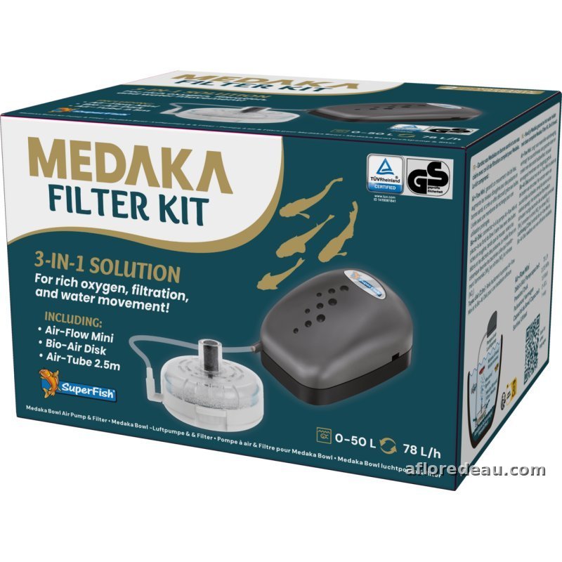 Medaka Filter Kit, petit filtre pour bac de medakas